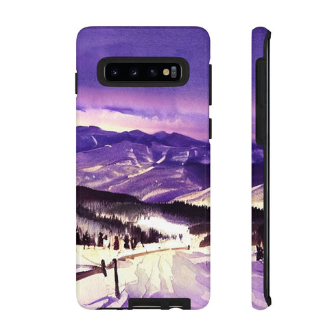 Vail Colorado at Christmas - Impact Resistant Phone Case Samsung Galaxy S10 Glossy